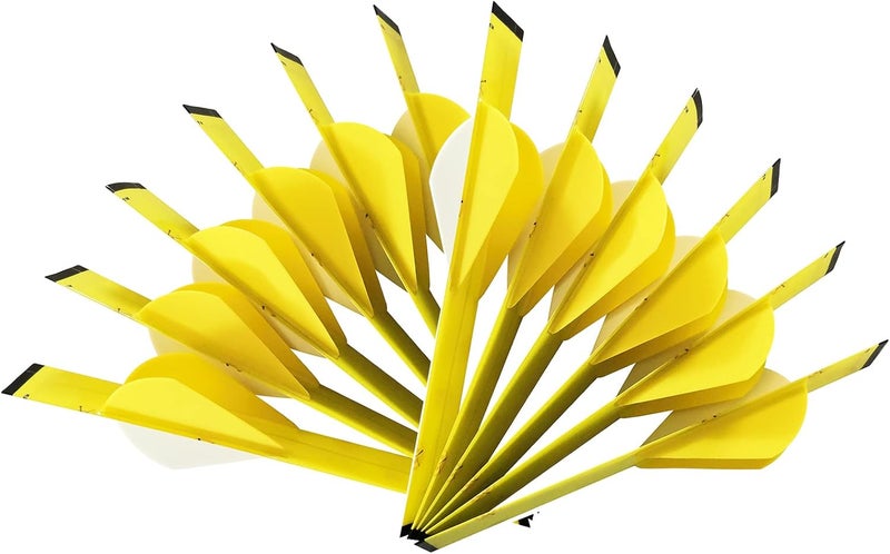 LEANPRO Store 12-Pack Shrink Fletch with 2 Inch Vanes, Stretch Arrow Wraps Universal Fit for Arrows and Bolts, DIY Archery Fletching Tool - Image 2